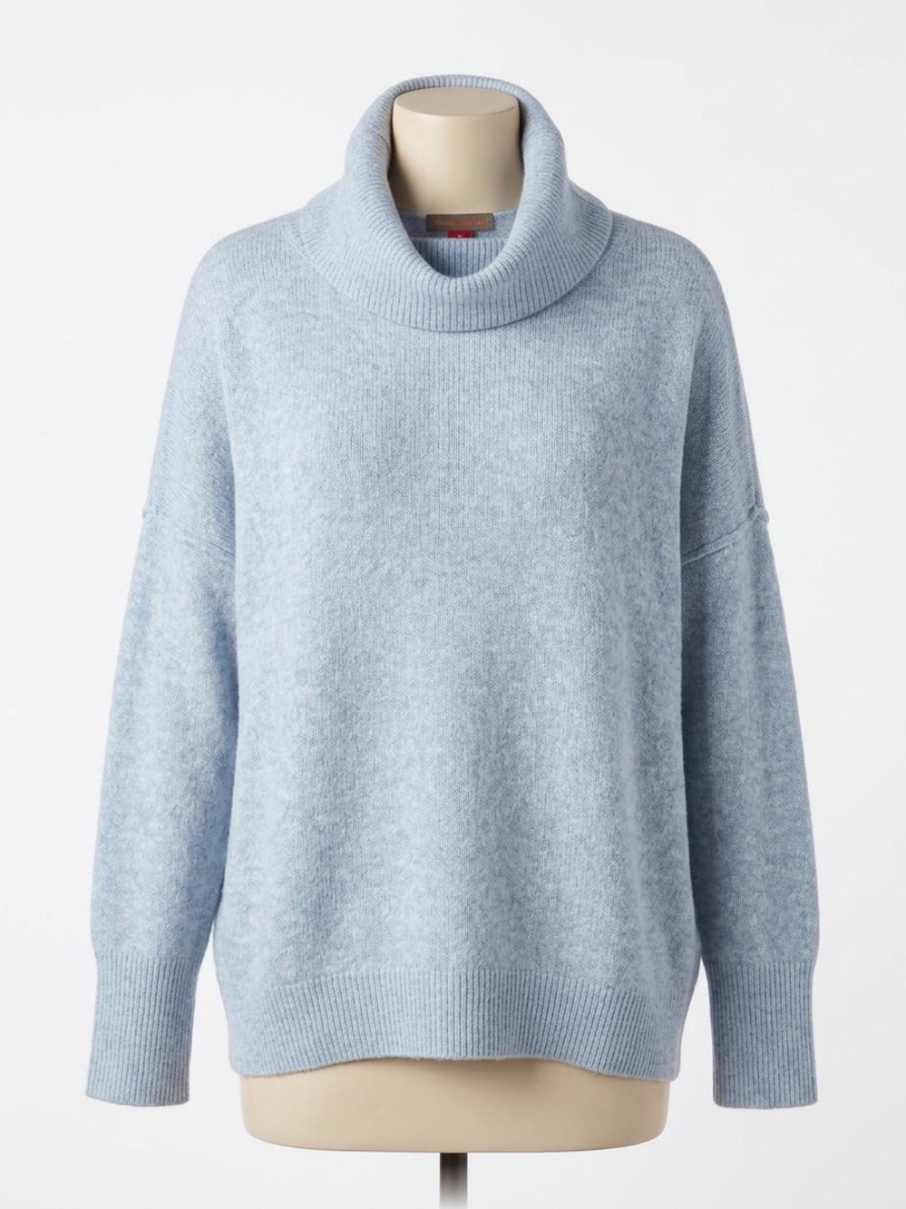 Vince Camuto Pale Blue Cowl Neck Sweater